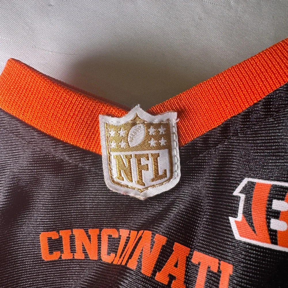 NFL Cincinnati Bengals Joe‎ Burrow # 9 Pet Dog Jersey Black Orange Size Large